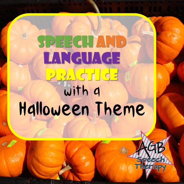 Speech and Language Practice with a Halloween Theme